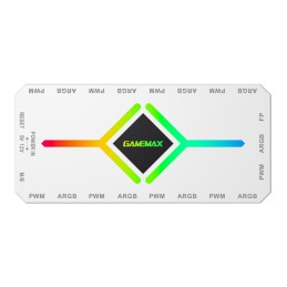 Gamemax | V4.0 ARGB PWM HUB WT | Hub for Gaming Chassis