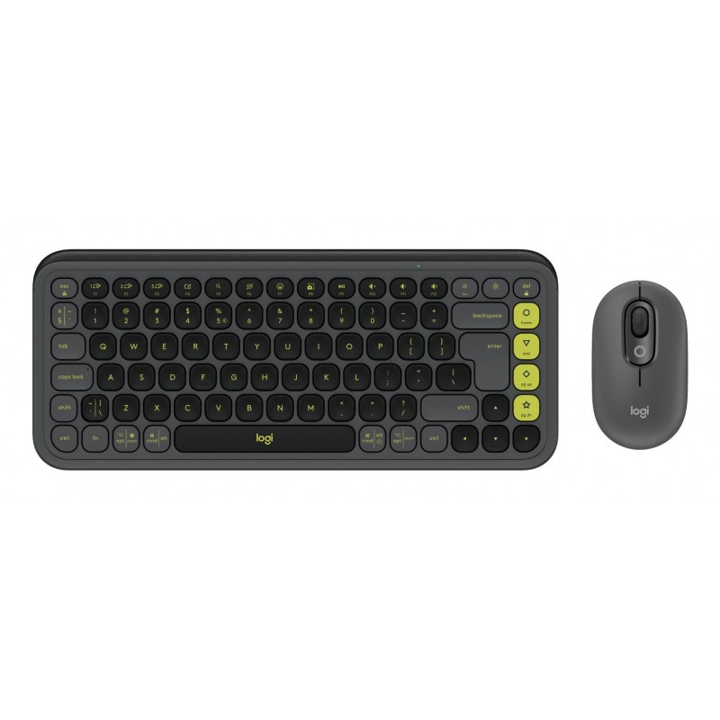 KEYBOARD +MOUSE COMBO POP ICON/GR/GREEN 920-013140 LOGITECH