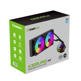 Gamemax CPU Liquid Cooler | ICEBURG 240 INFINITY | Black