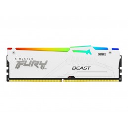Kingston KF564C32BWEA-16 16GB 6400MT/s DDR5 CL32 DIMM FURY Beast White RGB EXPO | Kingston