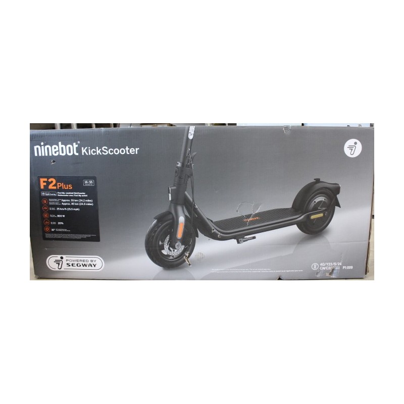 SALE OUT. Segway | Kickscooter F2 Plus E | Black | 24 month(s) | DAMAGED PACKAGING