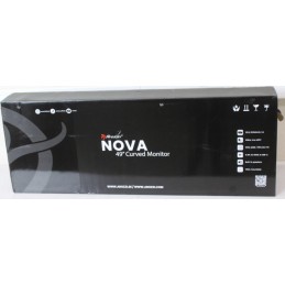 SALE OUT. Arozzi Nova 49" VA, 165Hz - White | Arozzi Nova | 49 " | VA | 32:9 | 165 Hz | 4 ms | 5120 x 1440 pixels | 350 cd/m | H