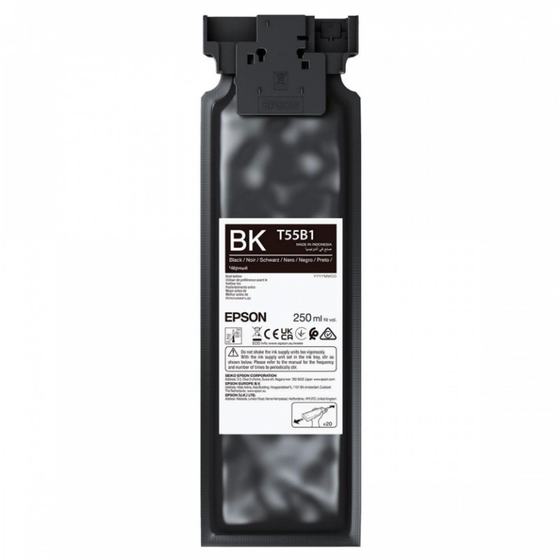 Epson UltraChrome DG2 T55B100 (250ml) | Ink Cartrige | Black