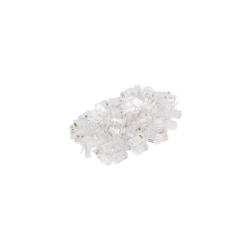 Lanberg Plug RJ45 CAT.5E UTP plug 8P8C, 100 pcs | PLU-5000 | Transparent