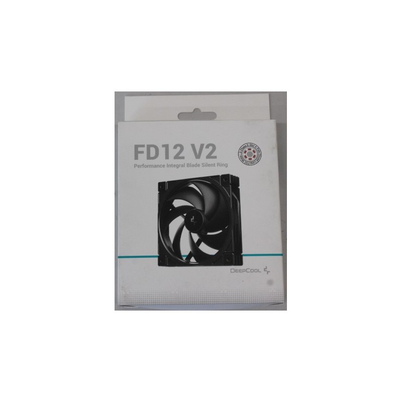 SALE OUT. Deepcool cooling fan R-FD12V2-BKNPN1-G | Deepcool Cooling Fan | FD12 V2 | Black | DAMAGED PACKAGING