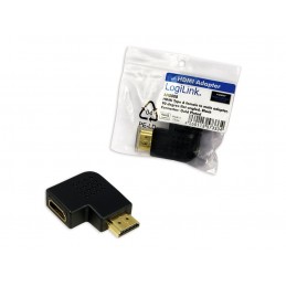 Logilink | HDMI Adapter, AM to AF in 90 degree flat angled | AH0008