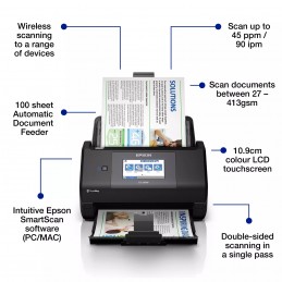 Epson Document scanner | WorkForce ES-590W | Colour