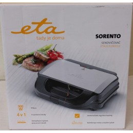 SALE OUT. ETA | 4 in 1 sandwich maker | ETA315190010 | 900 W | Number of plates 4 | Number of pastry 2 | Black/Stainless steel |
