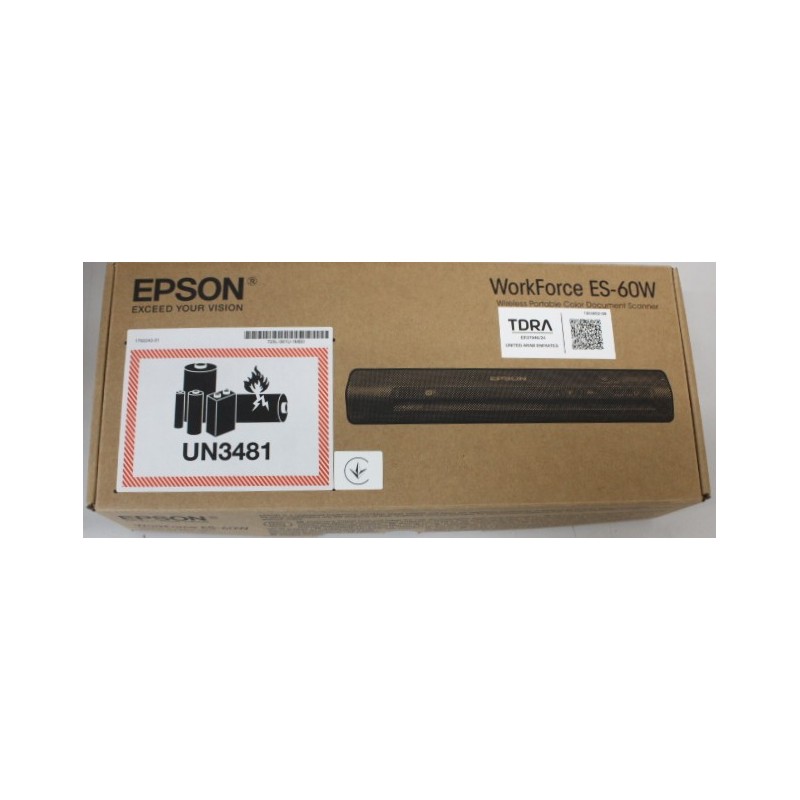 SALE OUT. EPSON | Wireless Mobile Scanner | WorkForce ES-60W | Colour | UNPACKED | Document