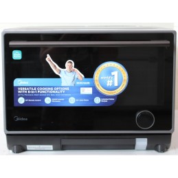 SALE OUT. Midea MSO25H Microwave oven with Grill, Airfry and Steam function, 25 L, Black | Midea Microwave oven | MSO25H | Free 