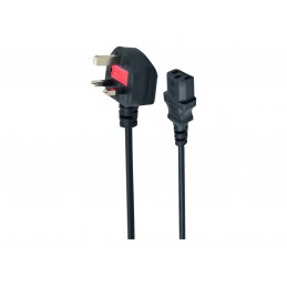 Gembird PC-187 UK power cord (C13), 5 A, 6 ft