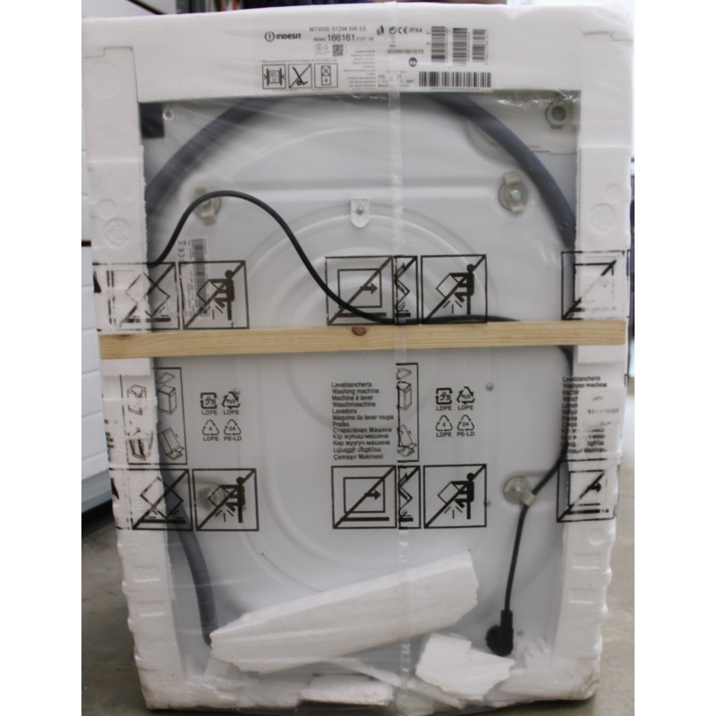 SALE OUT. | INDESIT | Washing machine | MTWSE 61294 WK EE | Energy efficiency class C | Front loading | Washing capacity 6 kg | 