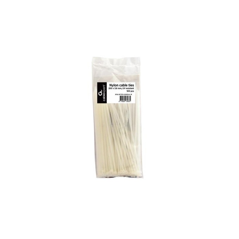CABLE ACC TIES NYLON 100PCS/NYTFR-250X3.6-W GEMBIRD