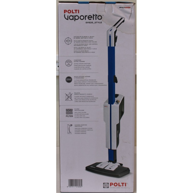 SALE OUT. | Polti Steam mop with integrated portable cleaner | PTEU0305 Vaporetto SV620 Style 2-in-1 | Power 1500 W | Steam pres