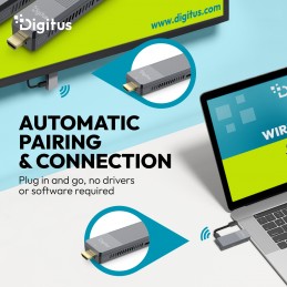 Digitus 4K Wireless HDMI Extender Set, 150 m, 4K/60Hz | DS-55359