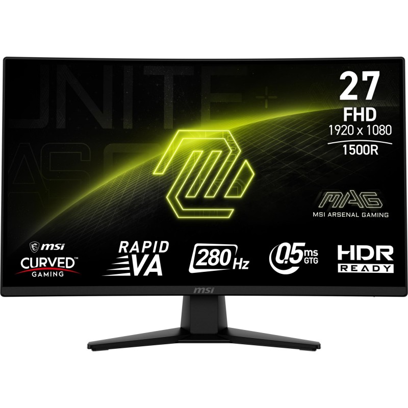 LCD Monitor|MSI|MAG 274CXF|27"|Gaming/Curved|Tilt|Matte|Panel VA|1920x1080|16:9|280 Hz|0.5 ms|Colour Black|MAG274CXF