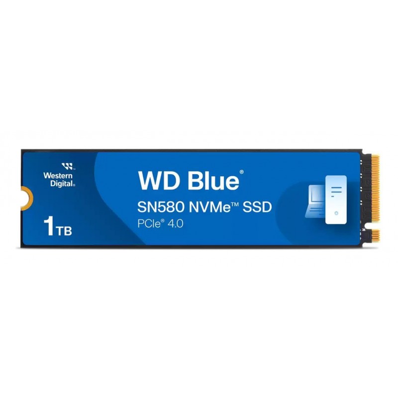 SSD|WESTERN DIGITAL|600xTBW rating|Read speed 4150 MB/s|Write speed 4150 MB/s|NVMe Yes|PCI Express 4.0|M.2|1000 GB|Blue SN580|WD