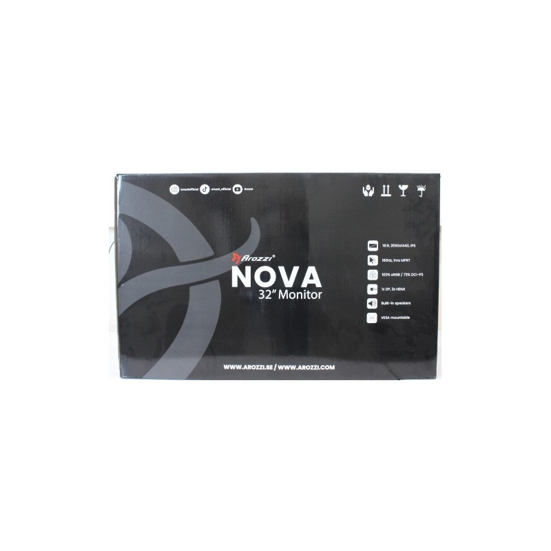 SALE OUT. Arozzi Nova 32" IPS, 180Hz, Computer Monitor - Forest Green | Arozzi | Nova | 32 " | IPS | QHD | 16:9 | 180 Hz | 1 ms 