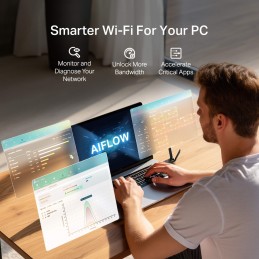 TP-LINK BE6500 Tri-Band Wi-Fi 7 High Gain Wireless USB Adapter | Archer TBE400U Plus | 2.4 GHz, 5 GHz, 6 GHz | 802.11ax | MU-MiM