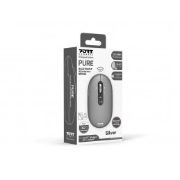 PORT CONNECT Mouse | PURE MAC | Wireless | Bluetooth | Gris clair