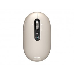 PORT CONNECT Mouse | PURE MAC | Wireless | Bluetooth | Beige Perle