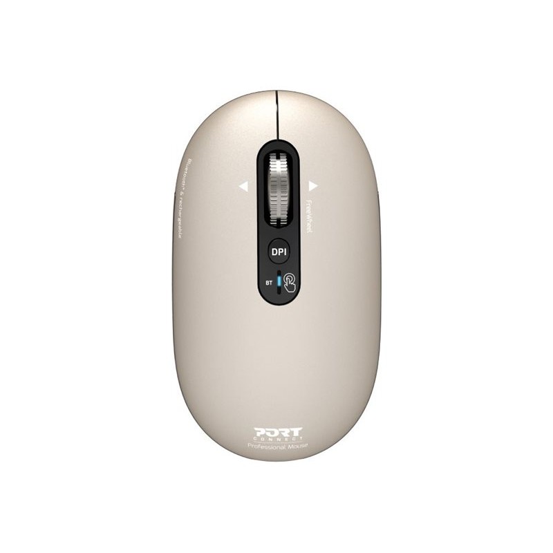 PORT CONNECT Mouse | PURE MAC | Wireless | Bluetooth | Beige Perle