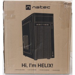 SALE OUT. Natec Helix Matx PC case Mini Tower, Black | SALE OUT. | Natec PC Case | Helix Matx | Black | Mini Tower | DAMAGED PAC