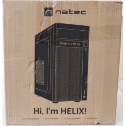 SALE OUT. Natec Helix Matx PC case Mini Tower, Black | SALE OUT. | Natec PC Case | Helix Matx | Black | Mini Tower | DAMAGED PAC