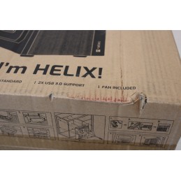 SALE OUT. Natec Helix Matx PC case Mini Tower, Black | SALE OUT. | Natec PC Case | Helix Matx | Black | Mini Tower | DAMAGED PAC