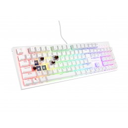 Genesis THOR 303 | Mechanical Gaming Keyboard | Wired | US | White | USB Type-A | Outemu Peach Silent