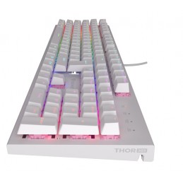 Genesis THOR 303 | Mechanical Gaming Keyboard | Wired | US | White | USB Type-A | Outemu Peach Silent