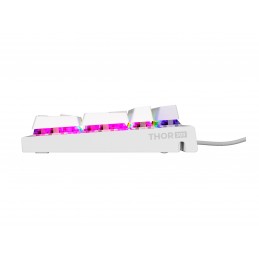 Genesis THOR 303 | Mechanical Gaming Keyboard | Wired | US | White | USB Type-A | Outemu Peach Silent