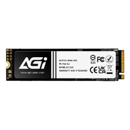 SSD|AGI TECHNOLOGY|150xTBW rating|MTBF 1600000 h|Read speed 1950 MB/s|Write speed 1200 MB/s|NVMe Yes|PCI Express 3.0|M.2|256 GB|