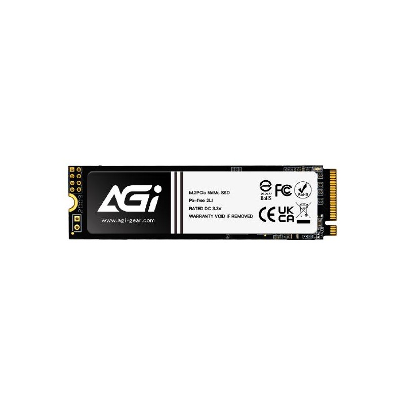 SSD|AGI TECHNOLOGY|1200xTBW rating|MTBF 1600000 h|Read speed 3200 MB/s|Write speed 1700 MB/s|NVMe Yes|PCI Express 3.0|M.2|2000 G