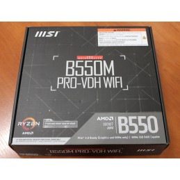 SALE OUT. MSI B550M PRO-VDH WIFI | Processor family AMD | Processor socket AM4 | DDR4 | Memory slots 4 | Chipset AMD B | Micro A