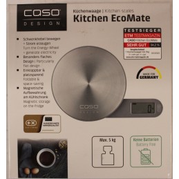SALE OUT. | Caso | Scales | Kitchen EcoMate | Maximum weight (capacity) 5 kg | Graduation 1 g | Display type LCD | Stainless ste