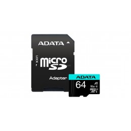ADATA Premier Pro UHS-I U3 V30S 64 GB, MicroSDXC, Flash memory class 10, Adapter