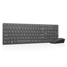 Lenovo Professional Ultraslim Wireless Combo Keyboard and Mouse (Nordic) Iron grey, Numeric keypad, Mouse batteries: 2xAAA (incl