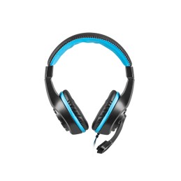 Genesis Gaming headset, 3.5 mm, Wildcat, Black/Blue, Built-in microphone