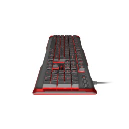 Genesis Rhod 420 Gaming keyboard, US, Wired, Red/Black