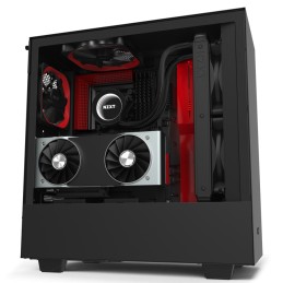 NZXT H510i Side window, Black/Red, ATX, Power supply included No
