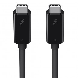 Belkin Thunderbolt 3 Cable (USB-C to USB-C), 100W, 2m, Black