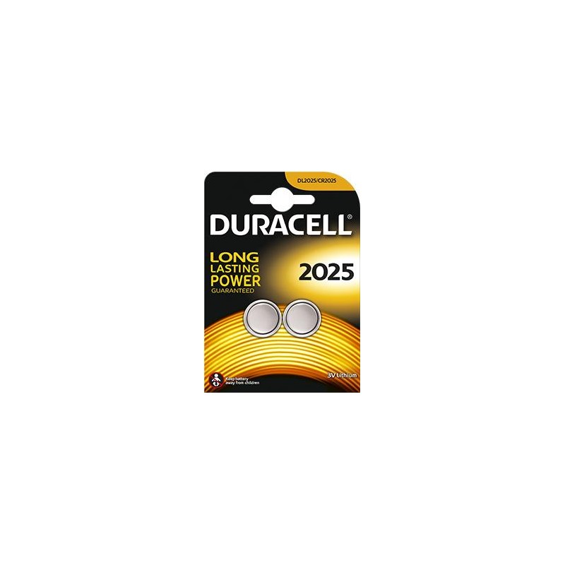 Duracell Button Cells DL2025 Lithium, 2 pc(s)