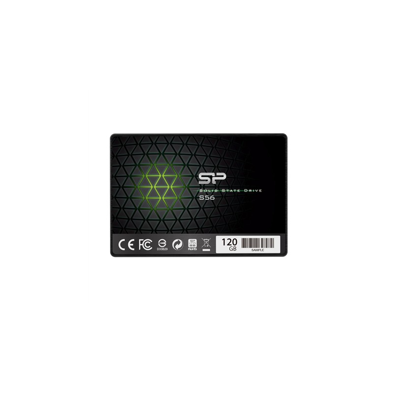 Silicon Power S56 120 GB, SSD form factor 2.5", SSD interface SATA, Write speed 530 MB/s, Read speed 560 MB/s