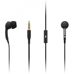 Lenovo Headphones 100 3.5mm (1/8 inch), In-ear, Microphone, Black