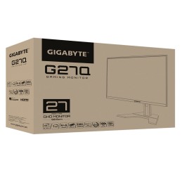 Gigabyte Gaming Monitor G27Q-EK 27 ", QHD, 2 560 x 1440 pixels