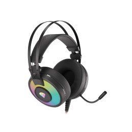 Genesis Gaming Headset Neon 600 Built-in microphone, Black, Wired, Over-ear