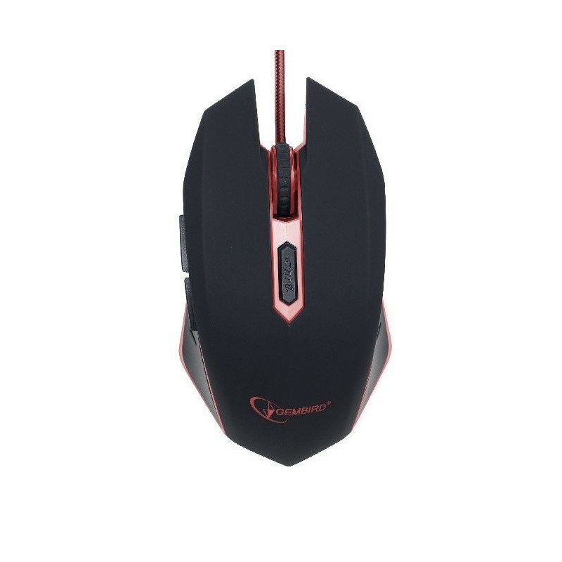 Gembird Gaming mouse, Black/red, MUSG-001-G, USB