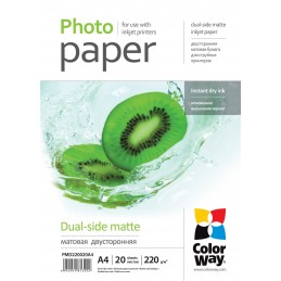 ColorWay Matte Dual-Side Photo Paper, 20 sheets, A4, 220 g/m 