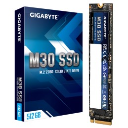 Gigabyte SSD GP-GM30512G-G 512 GB, SSD form factor M.2 2280, SSD interface PCI-Express 3.0 x4, NVMe 1.3, Write speed 2600 MB/s, 